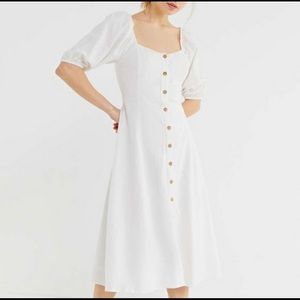 Urban Outfitters Maria Midi Button Up Dress